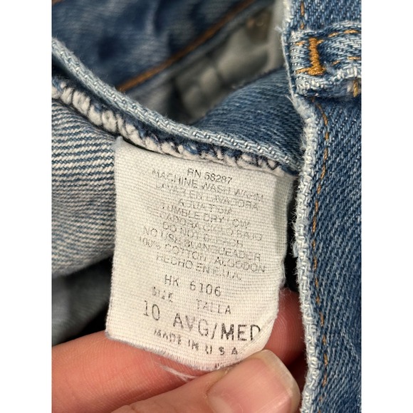 Vintage Faded Glory High Waisted Mom Jeans Medium Wash Tapered Leg Size 10 - Picture 6 of 8